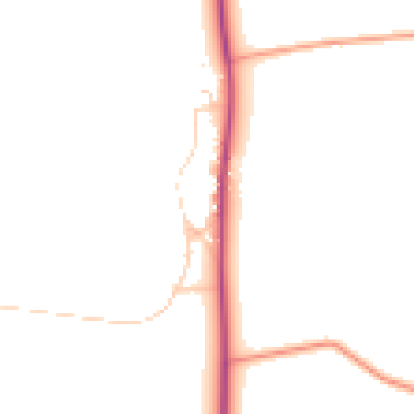 Daytime road noise heatmap for NG23 7HT