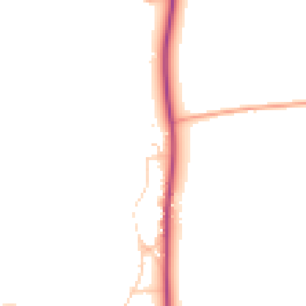 Daytime road noise heatmap for NG23 7HW
