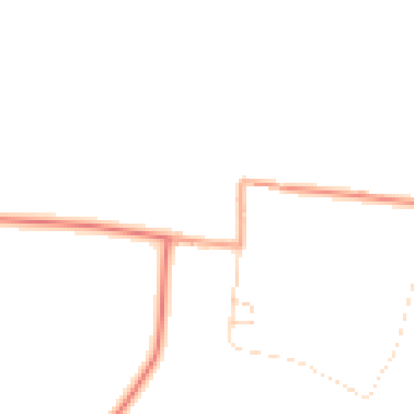 Daytime road noise heatmap for NG23 7JQ