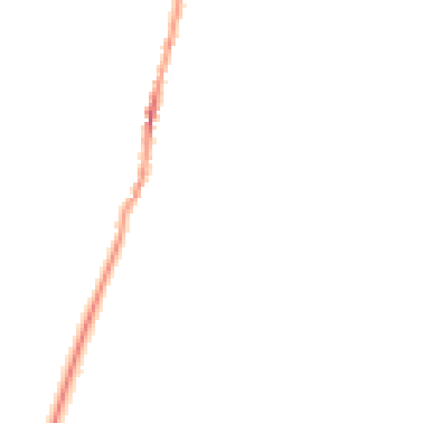 Night-time road noise heatmap for NG23 7LD