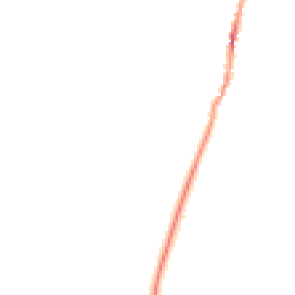 Night-time road noise heatmap for NG23 7LJ