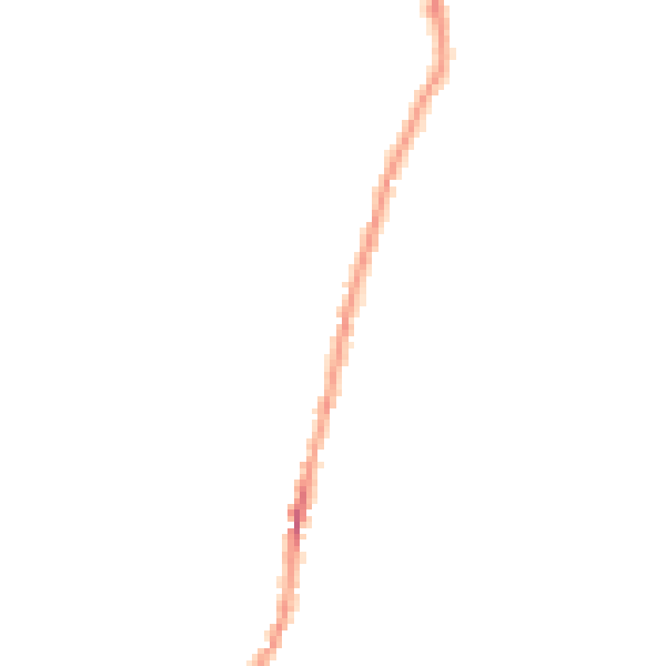 Night-time road noise heatmap for NG23 7NG