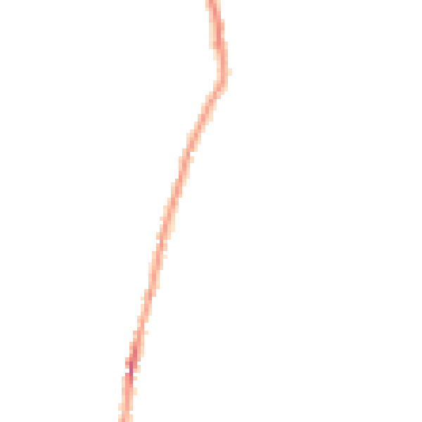 Night-time road noise heatmap for NG23 7NS