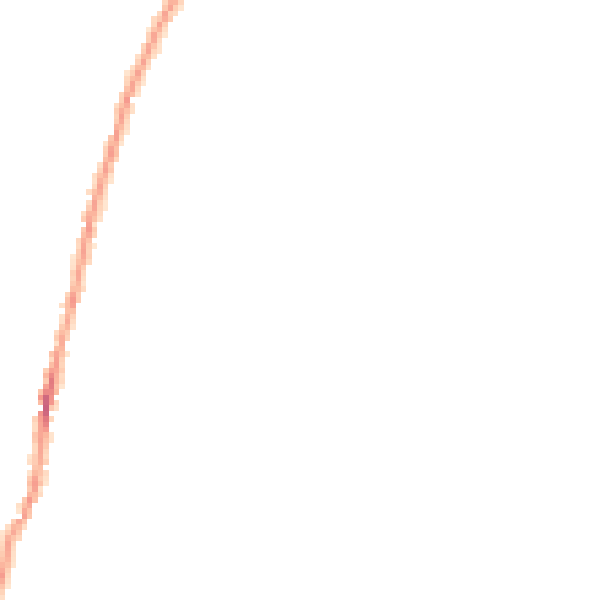 Night-time road noise heatmap for NG23 7PJ
