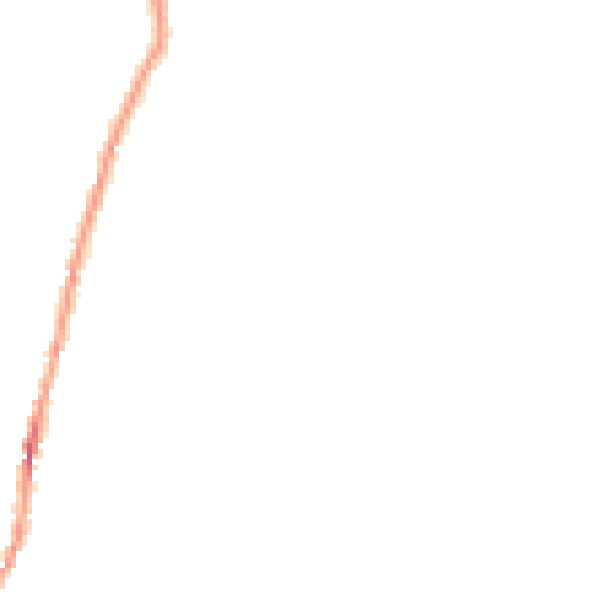 Night-time road noise heatmap for NG23 7PS