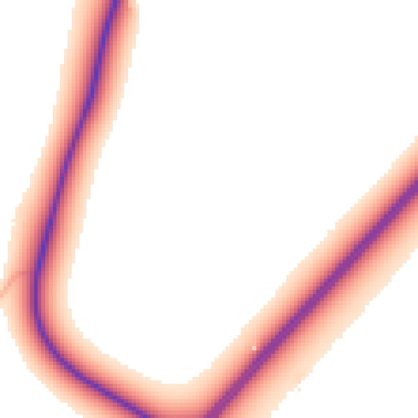 Daytime road noise heatmap for NG23 7RS
