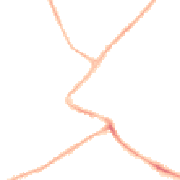 Night-time road noise heatmap for NG24 1AN
