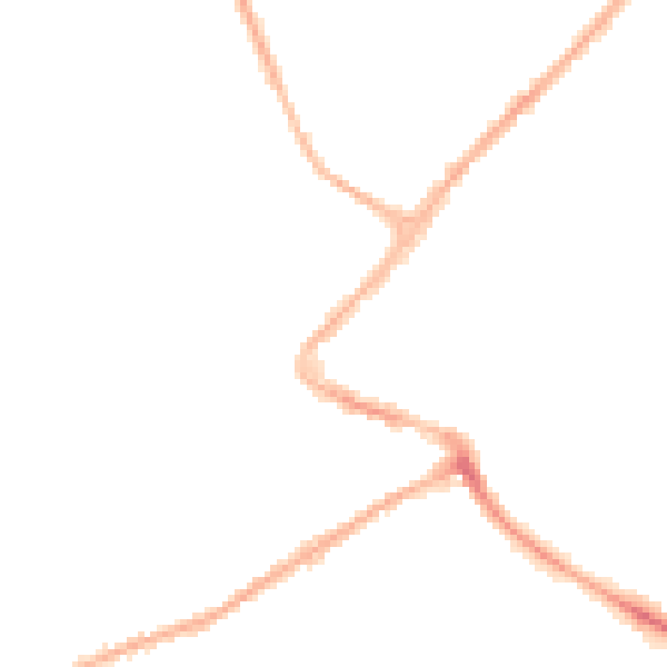 Night-time road noise heatmap for NG24 1BE