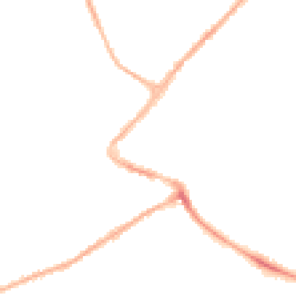 Night-time road noise heatmap for NG24 1DE