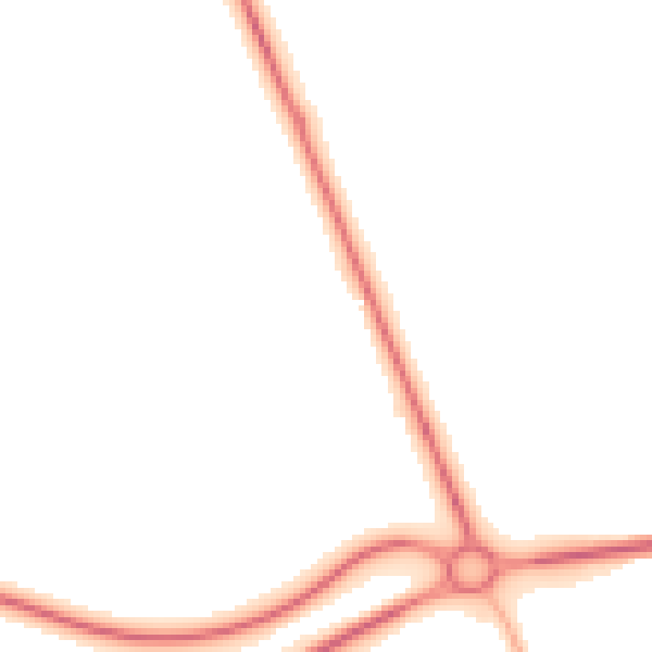 Night-time road noise heatmap for NG24 1DP