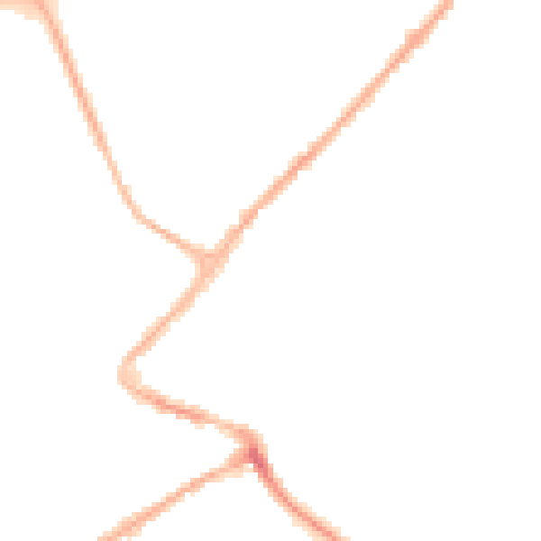 Night-time road noise heatmap for NG24 1DR