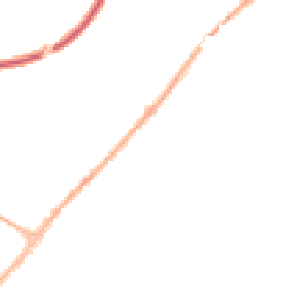 Night-time road noise heatmap for NG24 1JF