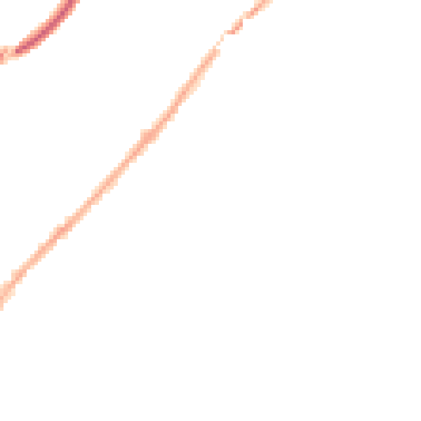 Night-time road noise heatmap for NG24 1LN