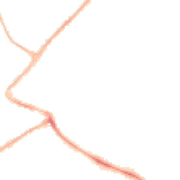 Night-time road noise heatmap for NG24 1PY