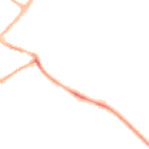 Night-time road noise heatmap for NG24 1UN