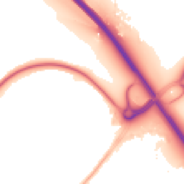 Night-time road noise heatmap for NG24 2FR