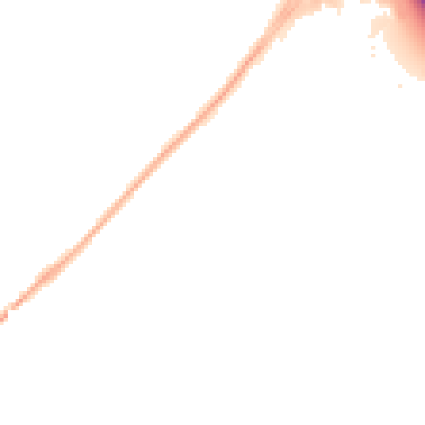 Night-time road noise heatmap for NG24 2FY