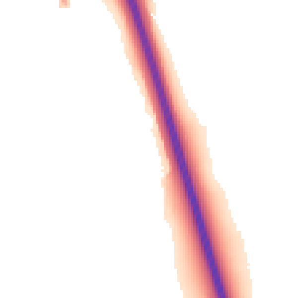 Night-time road noise heatmap for NG24 2FZ
