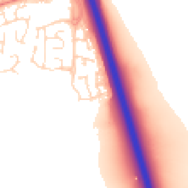Daytime road noise heatmap for NG24 2GS