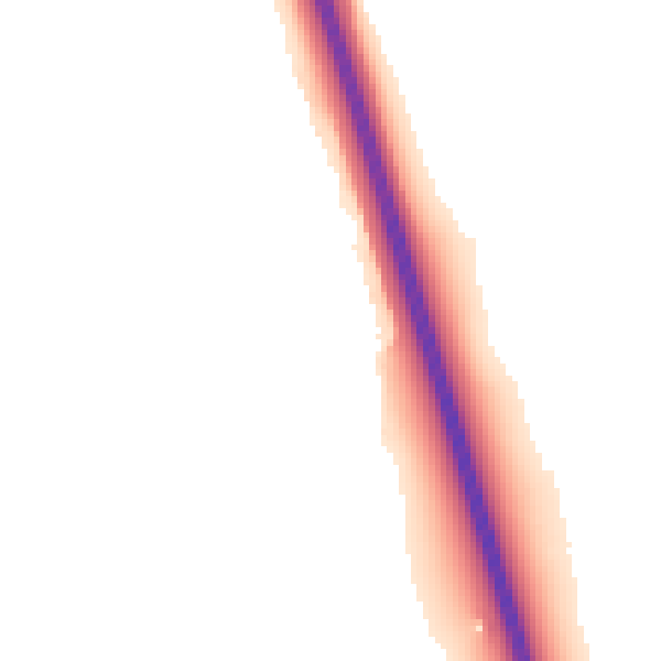 Night-time road noise heatmap for NG24 2GS