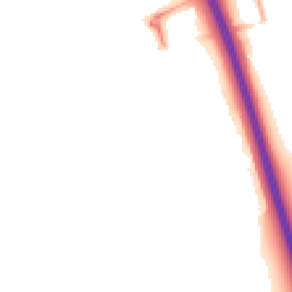 Night-time road noise heatmap for NG24 2GT