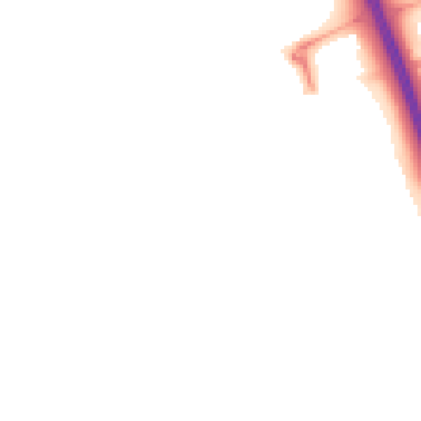 Night-time road noise heatmap for NG24 2LJ