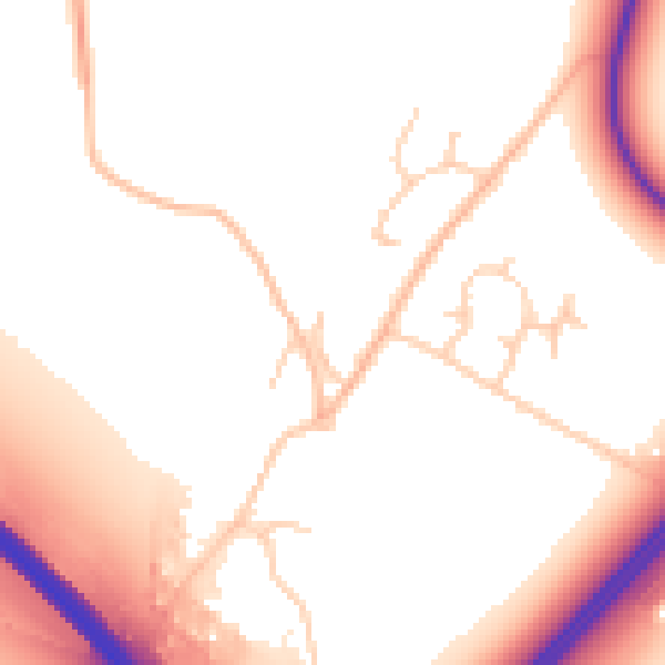 Daytime road noise heatmap for NG24 2NS