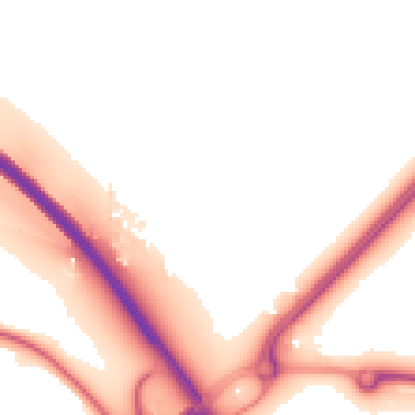 Night-time road noise heatmap for NG24 2NT