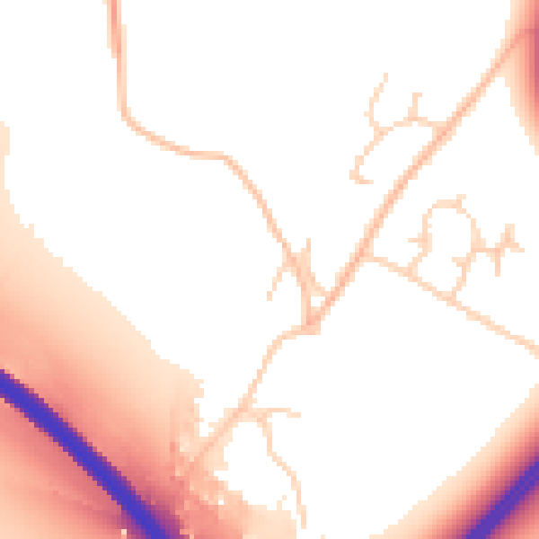 Daytime road noise heatmap for NG24 2NX