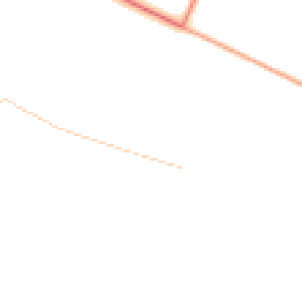 Daytime road noise heatmap for NG24 2PE