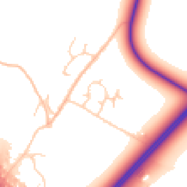 Daytime road noise heatmap for NG24 2PG