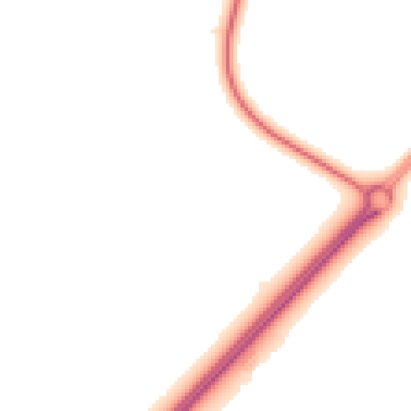 Night-time road noise heatmap for NG24 2PQ