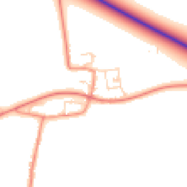 Daytime road noise heatmap for NG24 2PR