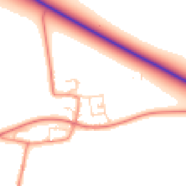 Daytime road noise heatmap for NG24 2PU
