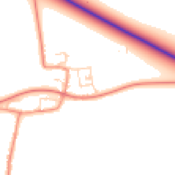 Daytime road noise heatmap for NG24 2PY
