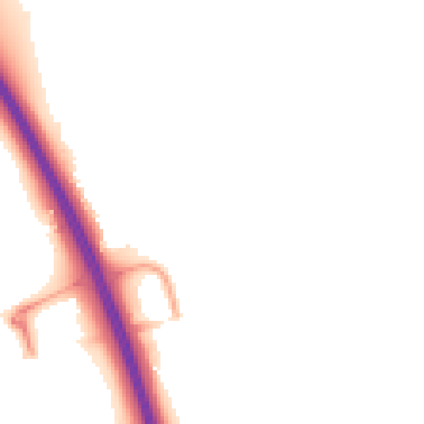 Night-time road noise heatmap for NG24 2QF