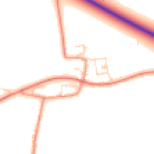 Daytime road noise heatmap for NG24 2QP