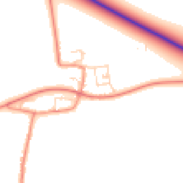 Daytime road noise heatmap for NG24 2RW