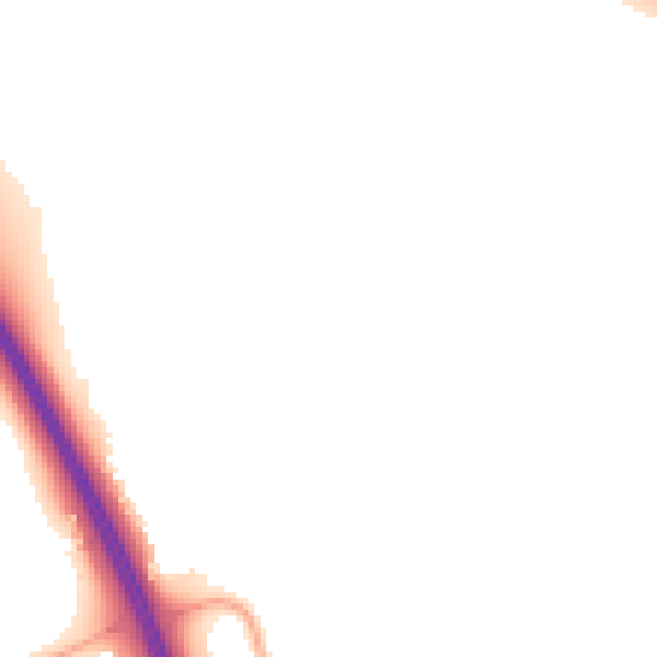 Night-time road noise heatmap for NG24 2RX