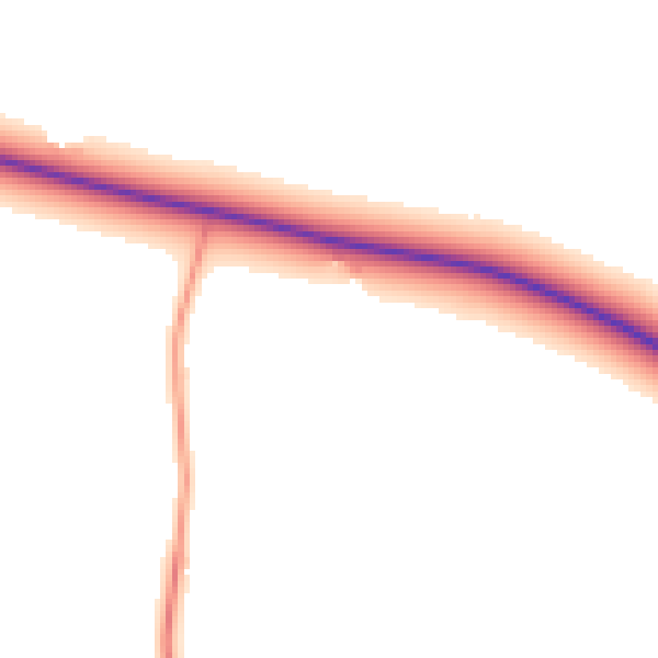 Daytime road noise heatmap for NG24 2SH
