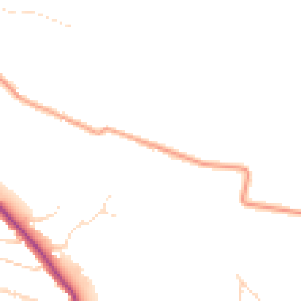 Daytime road noise heatmap for NG24 2SS