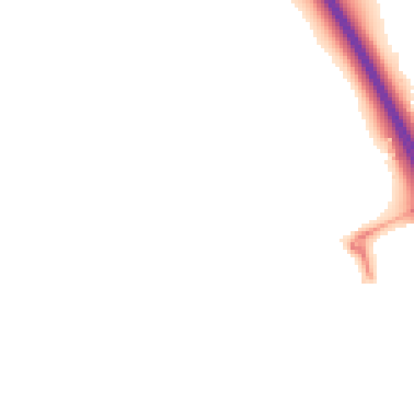 Night-time road noise heatmap for NG24 2ST