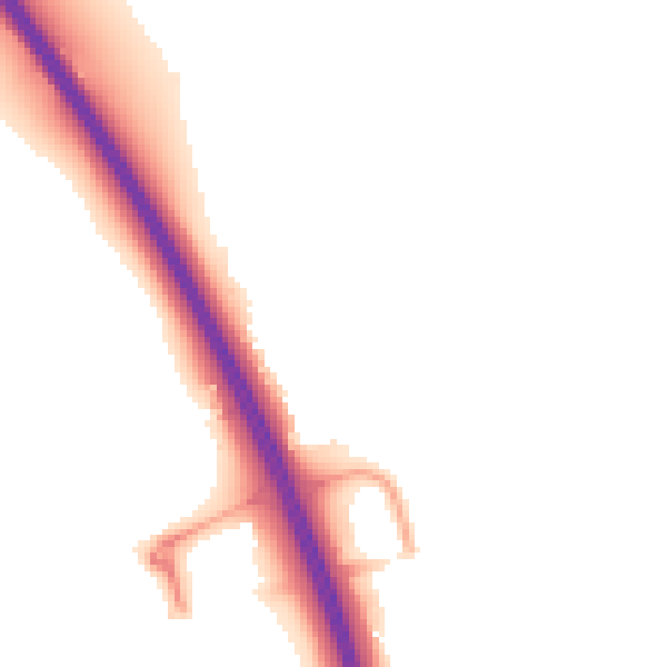Night-time road noise heatmap for NG24 2TA