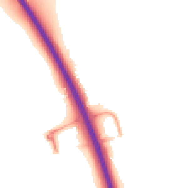 Night-time road noise heatmap for NG24 2TD