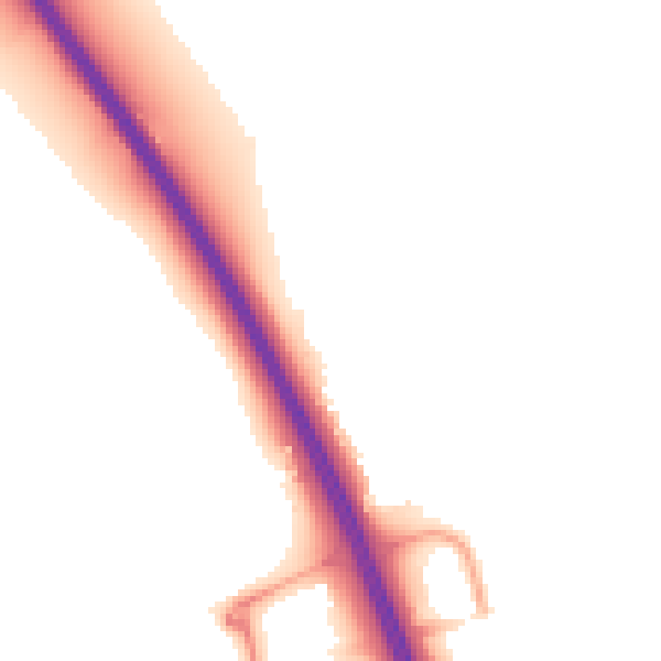 Night-time road noise heatmap for NG24 2TH