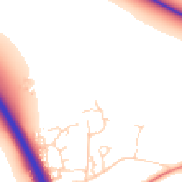 Daytime road noise heatmap for NG24 2TY