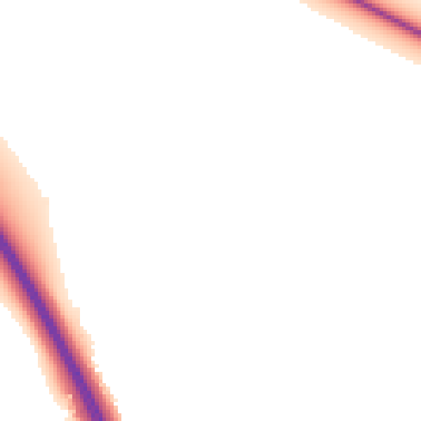 Night-time road noise heatmap for NG24 2TY