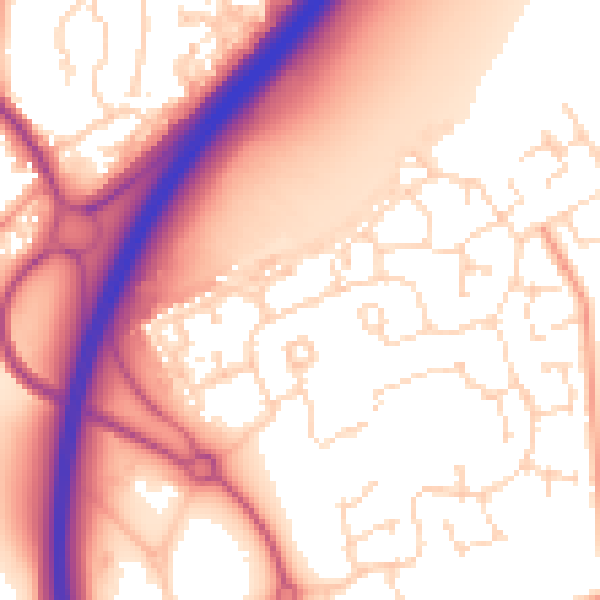 Daytime road noise heatmap for NG24 3FD