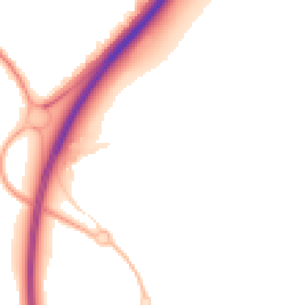 Night-time road noise heatmap for NG24 3FD