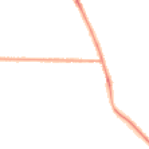 Night-time road noise heatmap for NG24 3FE